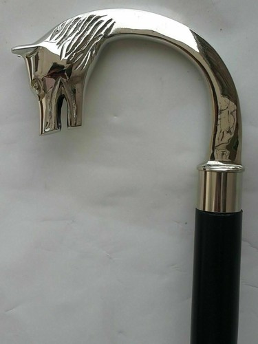 Vintage silver brass - silver, head
