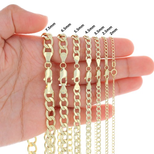14k yellow gold - 14k, 2mm-7.5mm