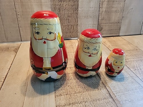 Vintage santa claus nesting - santa,