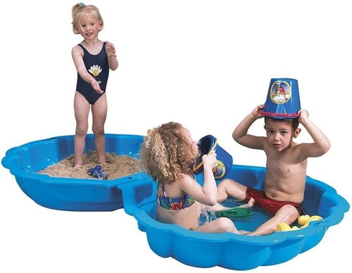 Sandpit shell clam shaped - clam, blue
