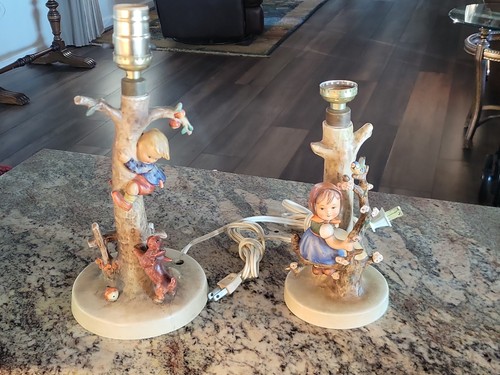 Goebel hummel pair lamps - lamps, out