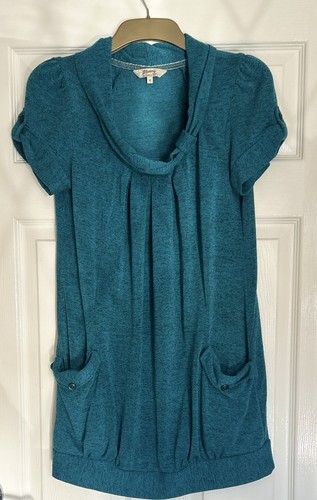 Mantaray teal knit cowl neck - mantaray,