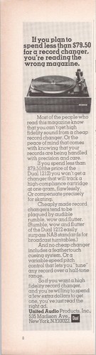 Dual 1212 record - dual, changer