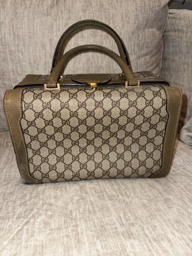 Gucci vintage leather train - vintage,