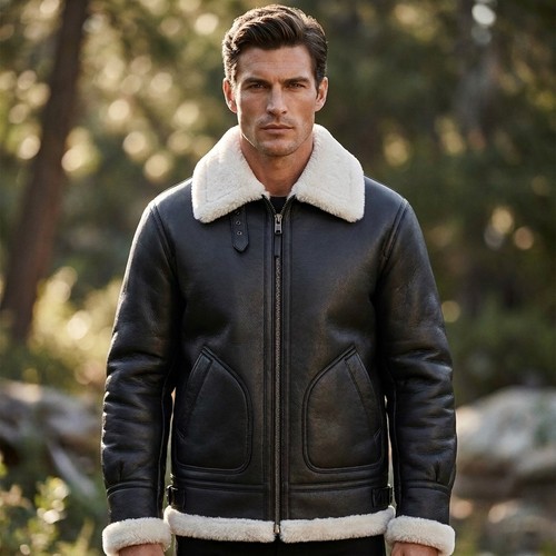 Mens leather bomber - mens,