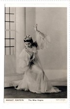 MARGOT FONTEYN - THE WISE VIRGINS: Ballet plain back postcard (C92227)