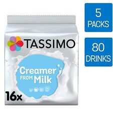 Tassimo Milk Pods Milk Creamer T Discs 5 Packs (80 Drinks)