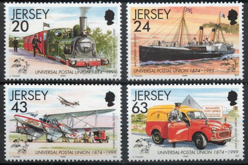 Jersey 1999 upu mail transport - jersey,