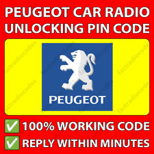 ✅PEUGEOT RADIO CODE BIPPER BOXER EXPERT PARTNER RIFTER TEPEE TRAVELLER 407 FAST✅