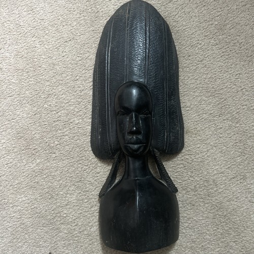 African hanging wooden bust - bust, /