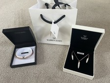 Warren James Swarovski Elements Necklace Earrings Set with Matching Bracelet New