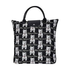 Westie Foldable Handbag Shopper Bag Signare West Highland Terrier Dog Gifts