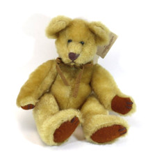 AABOT Blair RUSS BERRIE honey plush antique mohair look TEDDY BEAR vintage