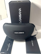 DOLCE GABBANA AUTHENTIC EYEGLASSES SUNGLASSES GLASSES BOX CASE SEALED CLOTH DOCS