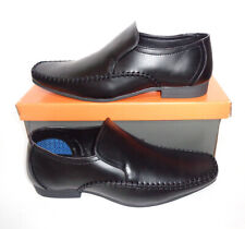 Mens New Slip On Black Casual Formal Shoes Office Loafers Wedding UK Size 12