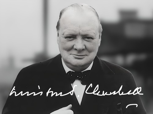Winston churchill signed - winston,