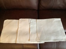 Set Of 4 Large Vintage Damask