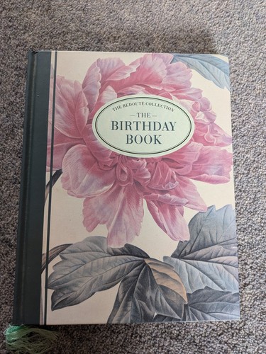 Botanical print birthday book - print,