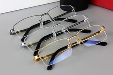 Pure titanium frame 961 men's business half frame large face eyeglass frame