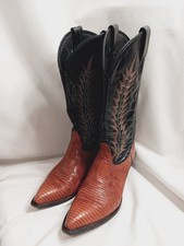 Vtg Tony Lama Teju Lizard