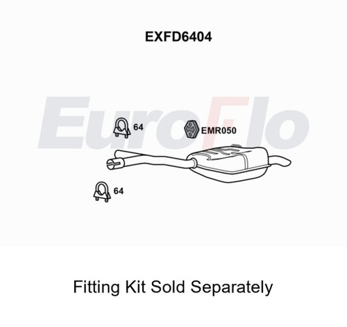 Rear muffler silencer - muffler,