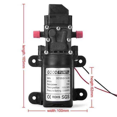 12v water pump self - water,