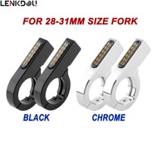 2X Front Motorcycle Fork LED