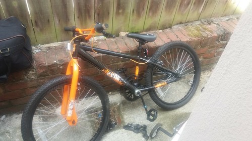 Two children bikes - two, bikes.