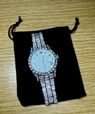A-grade CZ stone Diamond Bling Presidential Watch Mens