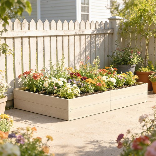 Wooden raised bed - raised, garden