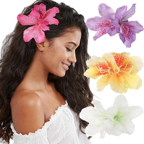Orchid flower hair clip - flower,