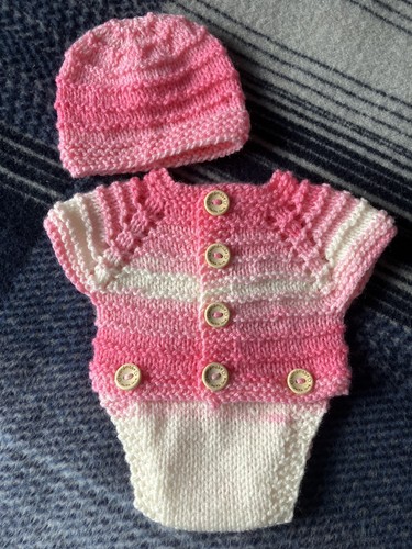 Hand knitted dolls clothes - knitted,
