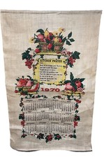 Vintage Stevens Kitchen Prayer