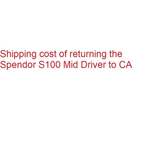Shipping cost for - , the