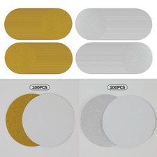 100x Button  Blank Paper Round