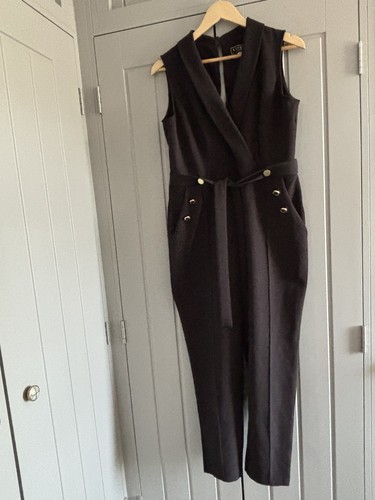 Lipsy jumpsuit black gold - lipsy,