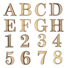 Wooden letters large small - large,
