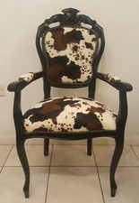 Italian Vintage Cowhide Accent / Dining Chair