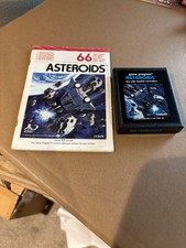 Atari 2600 Asteroids cartridge and instructions. Tested & Working