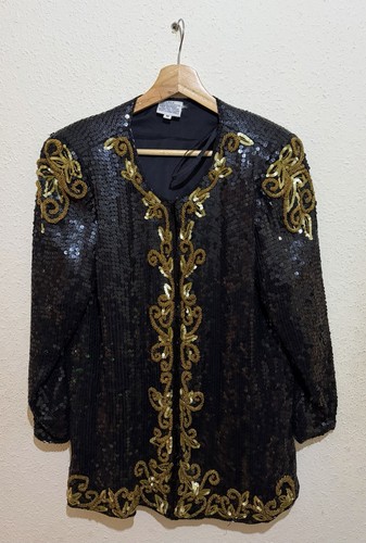 Vintage 80s hand beaded - 80s,