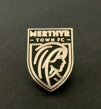 MERTHYR TOWN FOOTBALL CLUB BUTTERFLY PIN BADGE