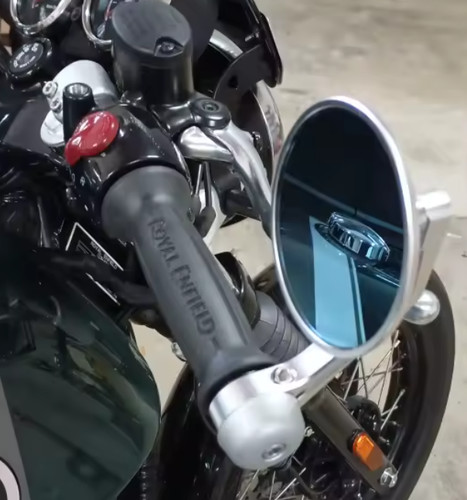 Chrome bar end mirrors - bar,