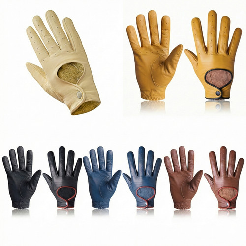 Driving leather gloves premium - leather,