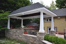 Set of 4 concrete wall