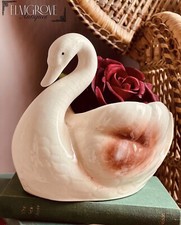 Melba Ware Pottery Swan/ Posey