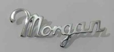 Morgan Script Badge Chrome