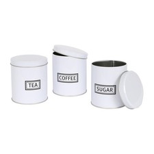 3pc Round Tea Coffee Sugar