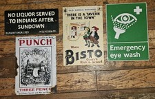 ASSORT ENAMEL ADVERTISING SIGNS