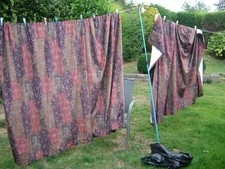 Dunhelm Pencil Pleat Curtains Belmont Burgundy  Length 89Inch X Height 71inch