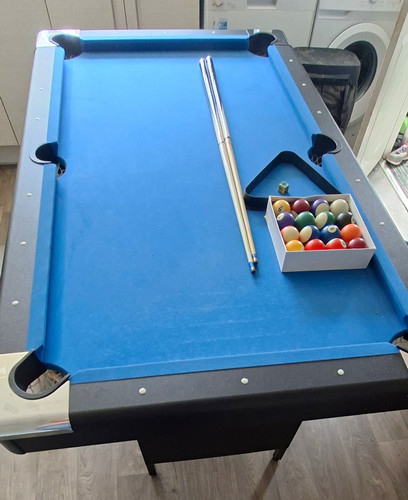 6ft pool table some marks - some,